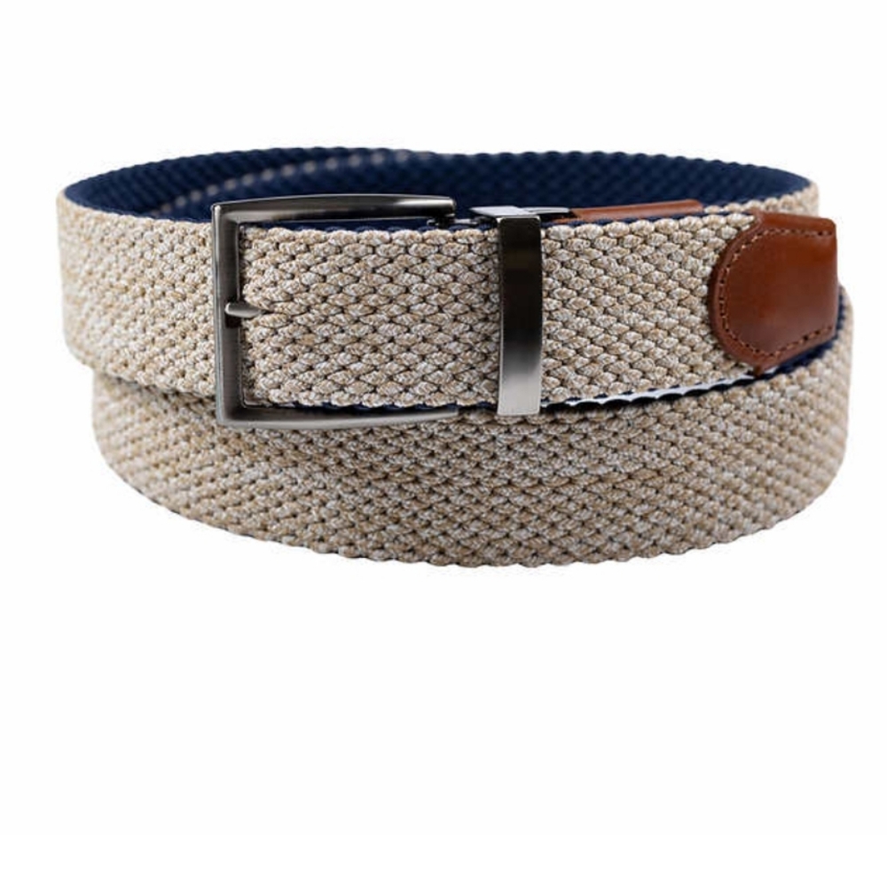 Tommy Bahama Men's Stretch Braided Reversible Belt